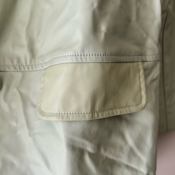 For Love And Lemons Leather Blazer Jacket Oversized - Picture 7 of 7